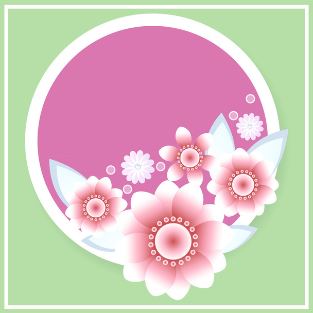 Floral vector pattern background - Vecteur, image