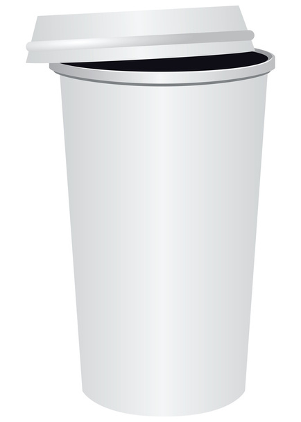 Paper cup for coffee - Vektör, Görsel