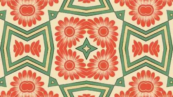 Kaleidoszkóp varrat nélküli hurok sorozat mandala minták absztrakt tarka jelet ad grafikus háttér. Ideális a jóga, klubok, azt mutatja - Felvétel, videó