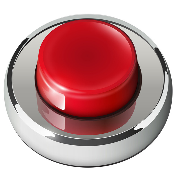 Red web button - Vector, Image
