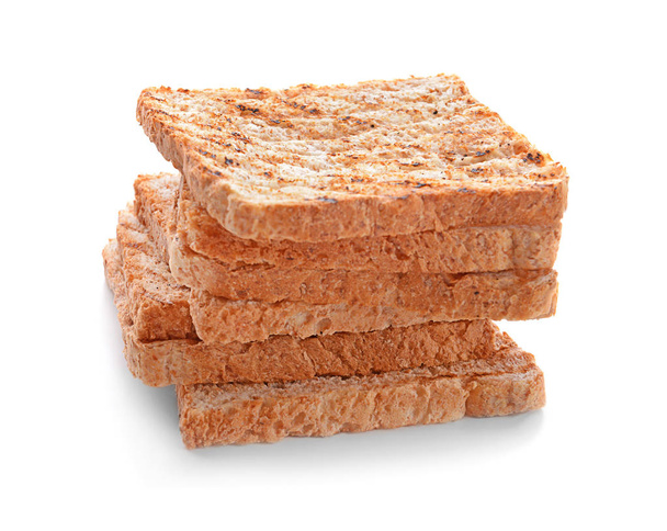 Chutné toastový chléb na bílém pozadí - Fotografie, Obrázek