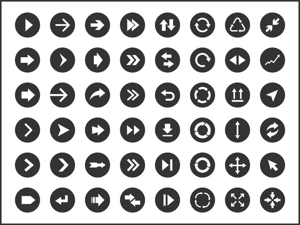 arrow icons and signs - Vector, Imagen