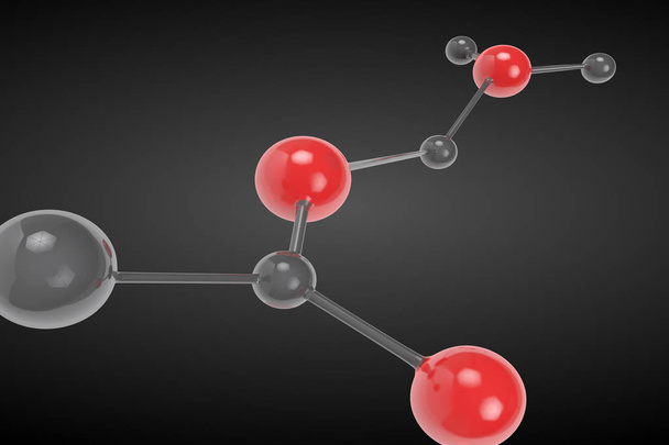 3d rendering  molecule - Photo, Image