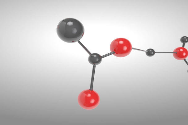 3d rendering  molecule - Photo, Image