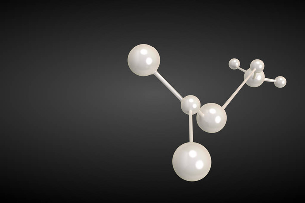 3D rendering μόριο - Φωτογραφία, εικόνα