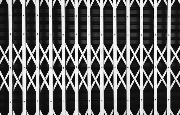 Železný plot a železnou branou černé vypadá ohromující - Fotografie, Obrázek