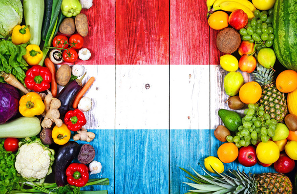 Fresh fruits and vegetables from Luxembourg - Photo, Image
