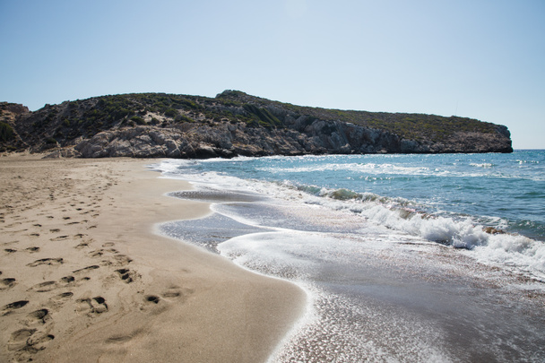 Praia de areia
 - Foto, Imagem