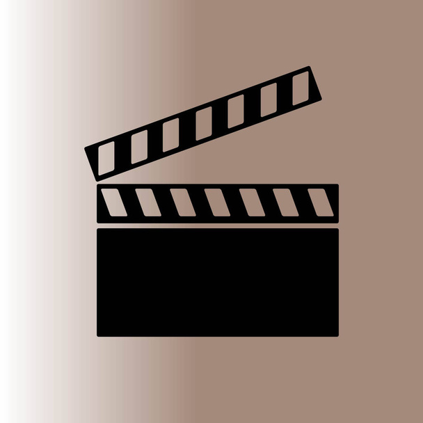 εικονίδιο βίντεο, κινηματογράφος σημάδι ιστοσελίδων εικονίδιο, εικονογράφηση διάνυσμα - Διάνυσμα, εικόνα