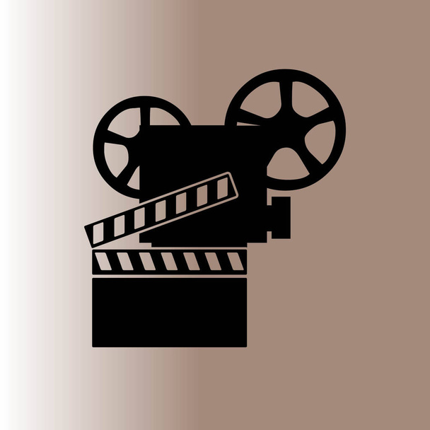 video camera web icon, vector illustration - Vector, Image