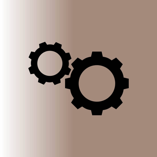 Cogwheels web simgesi, vektör çizim - Vektör, Görsel