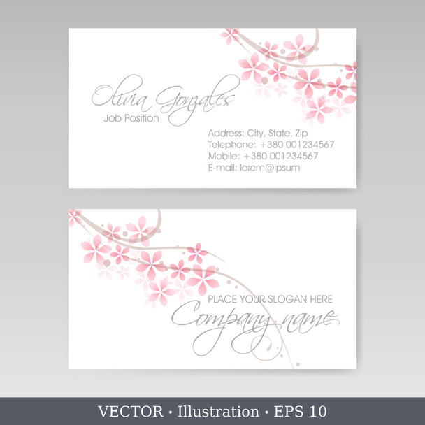 Business Card Set. Vector illustration - Vector, Image