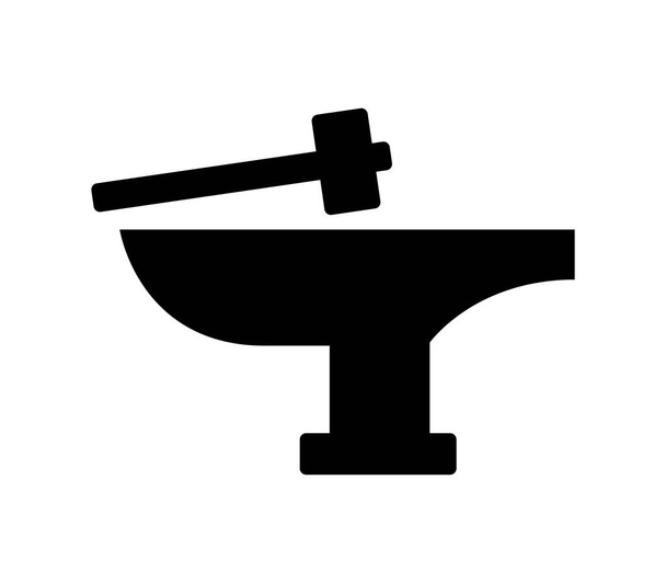 иконка anvil на белом фоне
 - Вектор,изображение