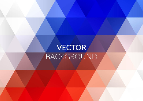 Abstract background design, vector elements for graphic template. Colourful red blue elements for branding - Vector, Imagen