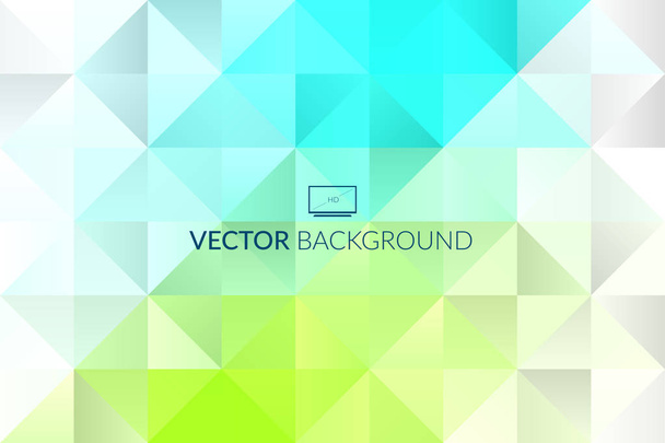 Abstract achtergrondontwerp, vector eco groen turquoise veelhoekige elementen voor grafische sjabloon. Kleurrijke elementen voor branding - Vector, afbeelding