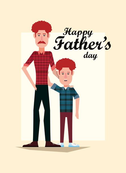 Happy fathers day design - Vector, Image