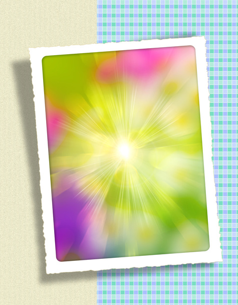 Sun rays in framework for invitation or congratulation - Photo, Image