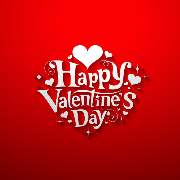 Boldog Valentin napi üzenet banner tervezés - Vektor, kép