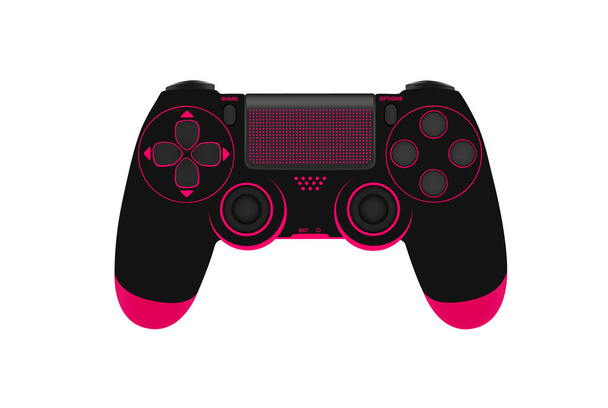 Game controller isolated on a white background.Vector illustration.Photo-realistic joystick. - Vector, Image