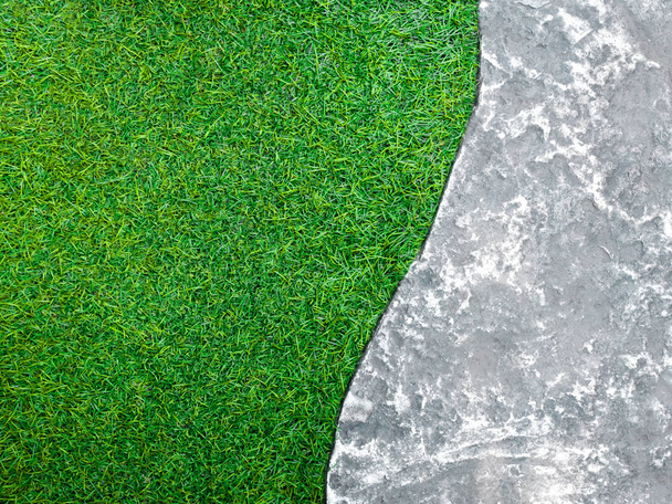 Textura de la superficie del suelo de la pasarela de hormigón junto al plástico
  - Foto, imagen