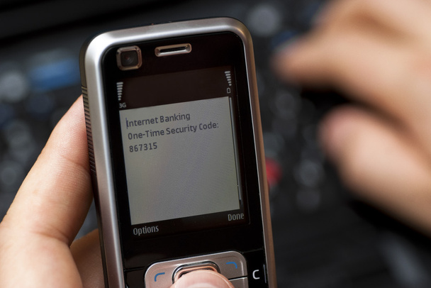 SMS One Time code de sécurité
 - Photo, image