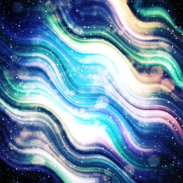 Starry Iridescent Stripes - Photo, Image