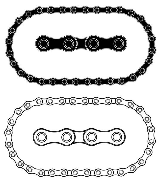 Bicycle Chain Seamless set vector eps 10 - Vector, Image