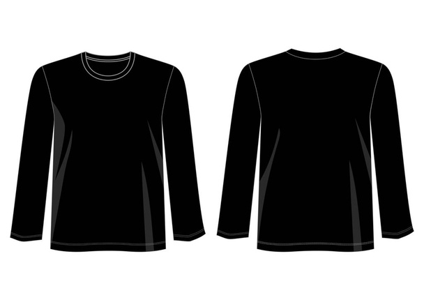Vektor Design T-Shirt Vorlage für T-Shirt Männer mit Farbe schwarz weiß rot blau grau orange grün - Vektor, Bild
