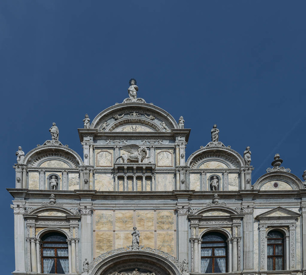 A homlokzat a bazilika dei Santi Giovanni e Paolo - Velence, Olaszország. - Fotó, kép