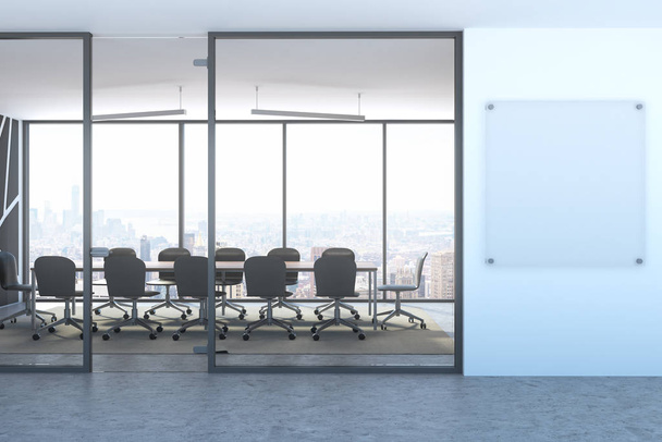 Panoramic boardroom lobby company name mock up - Photo, Image