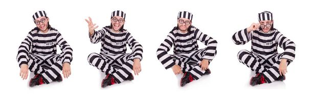 Prison inmate isolated on the white background - Photo, Image