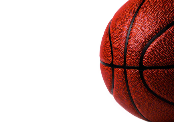 basketball ball on white background. - Zdjęcie, obraz