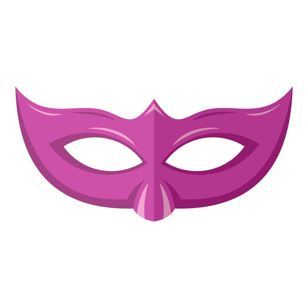 Event mask icon, flat style - Vektor, kép