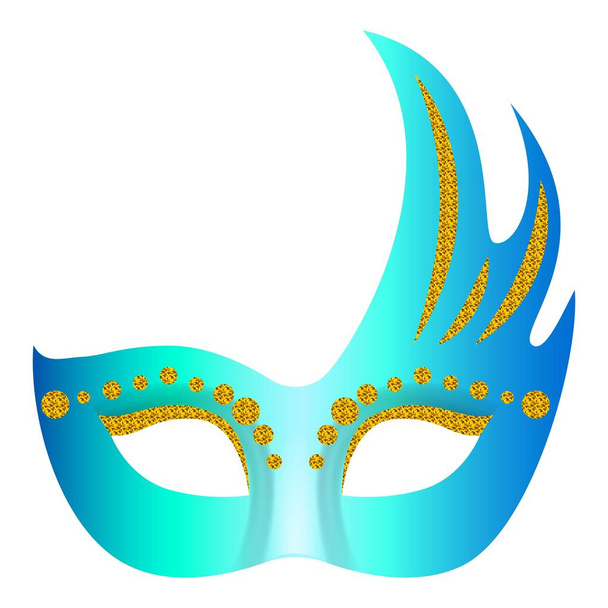 Mystical mask icon, realistic style - Вектор, зображення