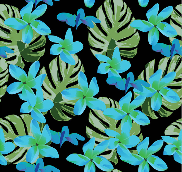 Vector Seamless Floral Background - ベクター画像