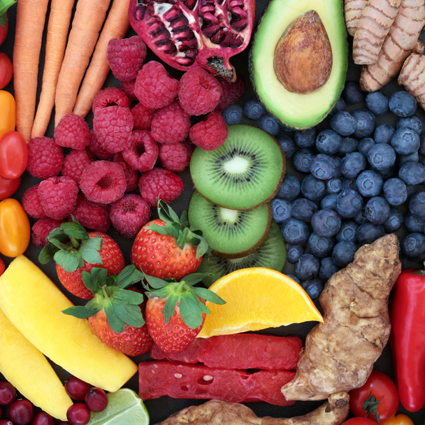  Соковитий фруктовий і овочевий фон
 - Фото, зображення