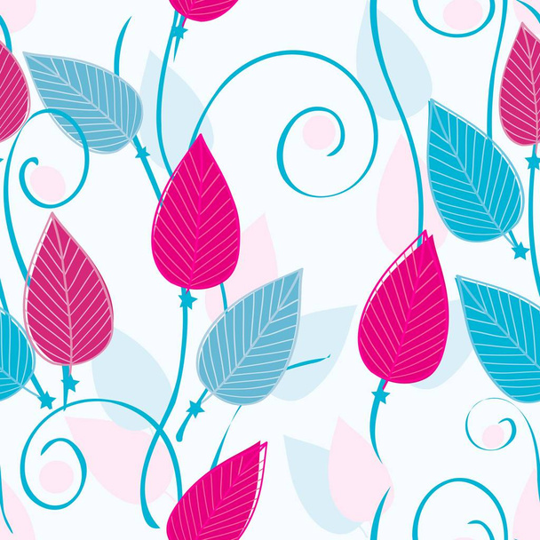 Abstract floral seamless pattern background - Vektor, Bild