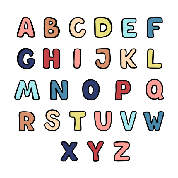Ручне листування алфавіту стиль графіті
 - Вектор, зображення
