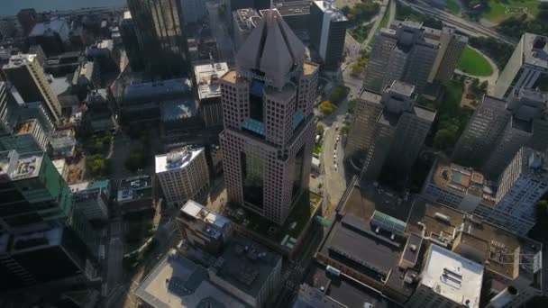 Aerial video of downtown Pittsburgh in Pennsylvania - Video, Çekim