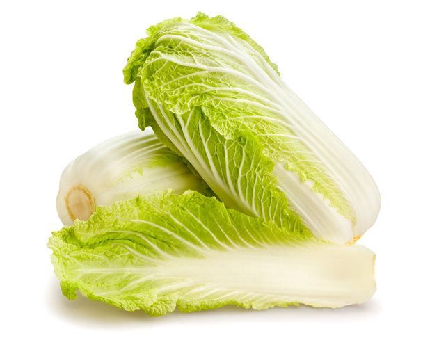 Chinese cabbages on white background - Photo, image