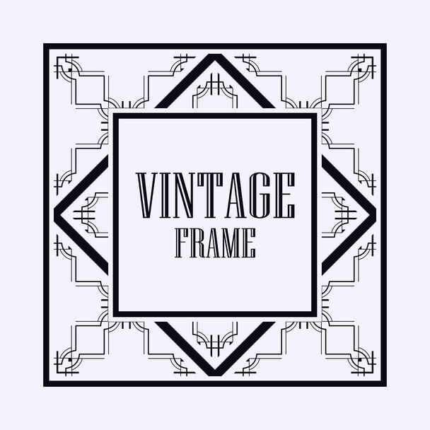 De randen van het frame van de Art Deco - Vector, afbeelding