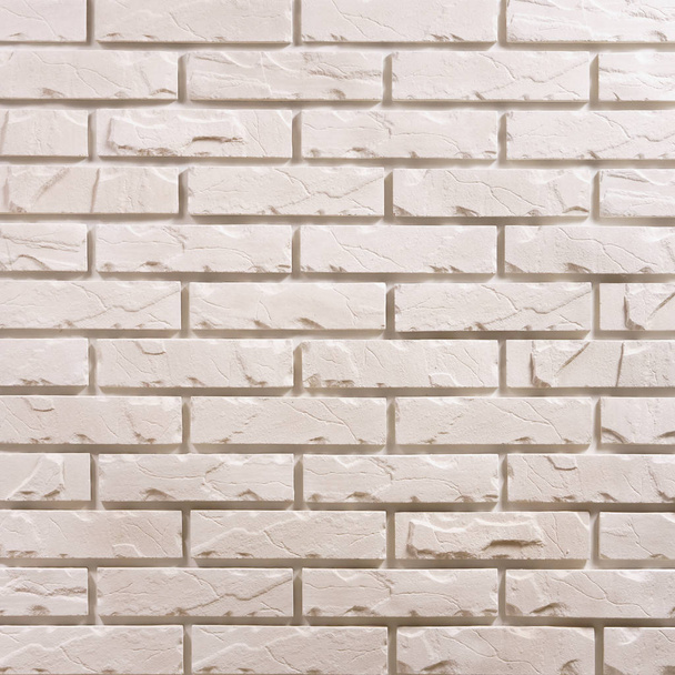 White brick background pattern - Foto, Imagen