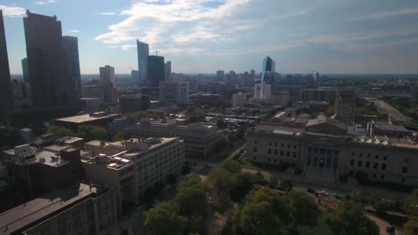 Aerial video of downtown Philadelphia in Pennsylvania. - Metraje, vídeo