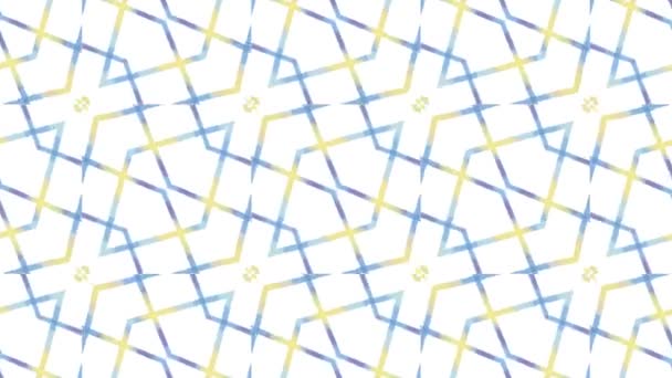 Kaleidoskop nahtlose Schleifensequenz Mandala-Muster abstrakte mehrfarbige Bewegungsgrafik Hintergrund. ideal für Yoga, Clubs, Shows - Filmmaterial, Video