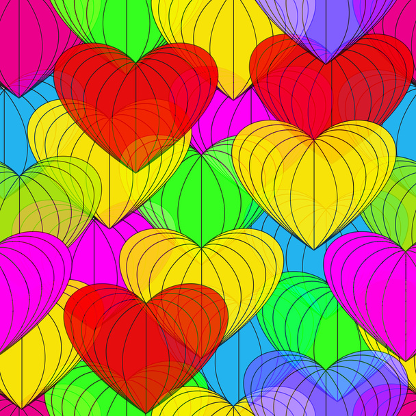 Colorful heart symbol - Wektor, obraz