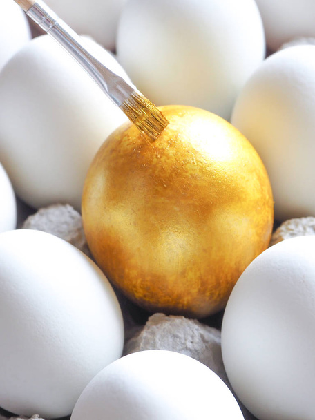 Golden egg. The concept of a new life. - Photo, Image