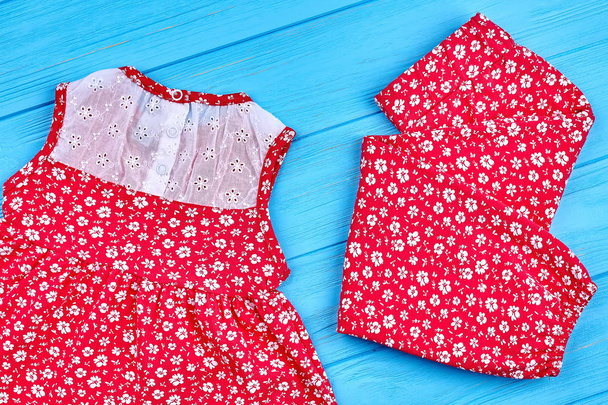 Baby girl pants and dress. - Photo, Image