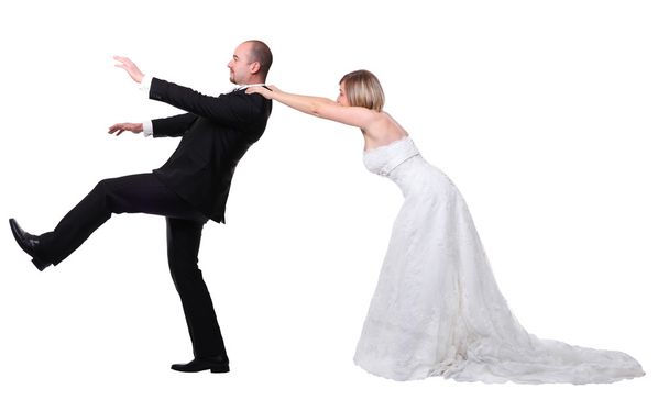 just married - Фото, изображение