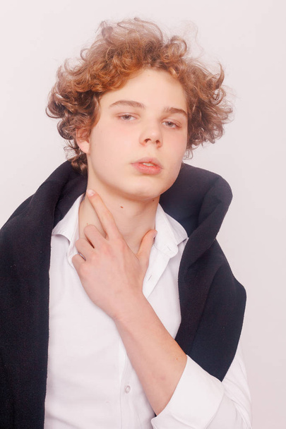 Portrait of young tender redhead teenage - Valokuva, kuva
