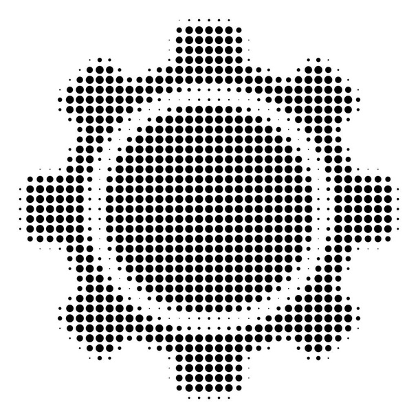 Fogaskerék félárnyék ikonra - Vektor, kép
